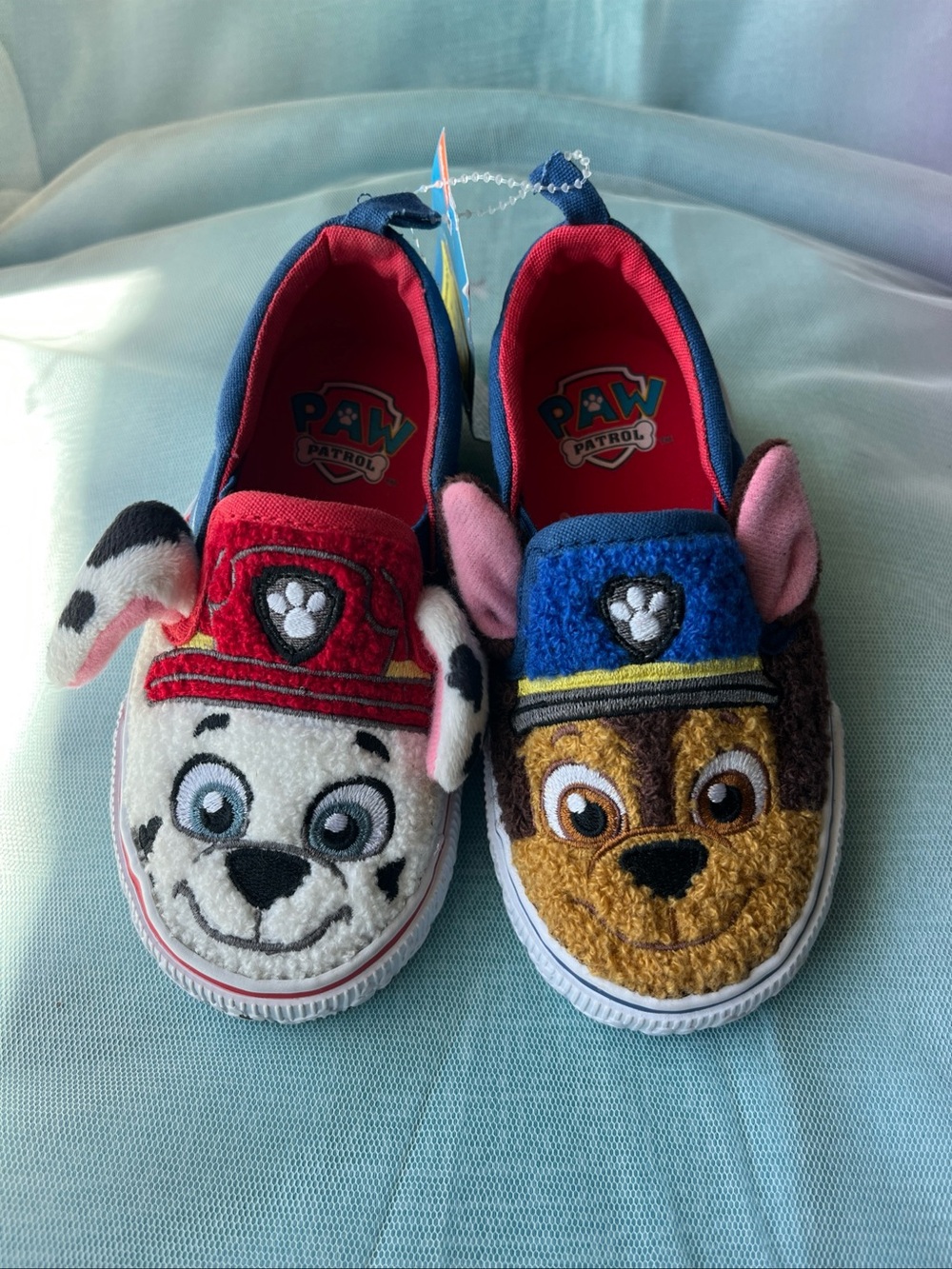 Boys Paw Patrol slip on sneakers size 7 New With Tags